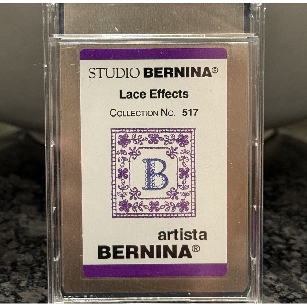 Studio Bernina Artista-Lace Effects—Collection No. 517 Embroidery Design Card